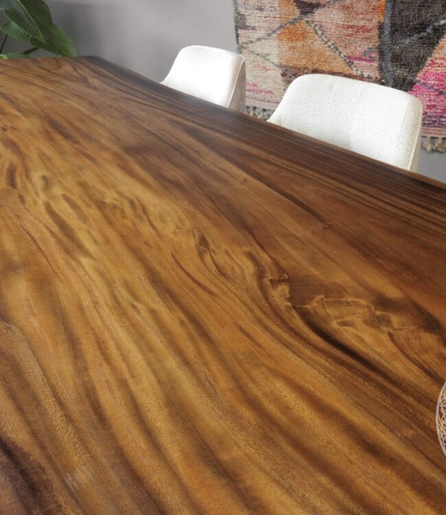 Be-Uniq Suar Eettafel | Suarhout | 3 Maten!