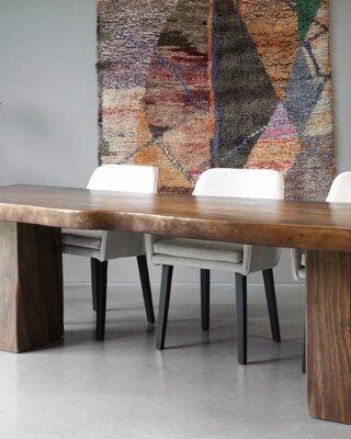 Be-Uniq Suar Eettafel | Suarhout | 3 Maten!