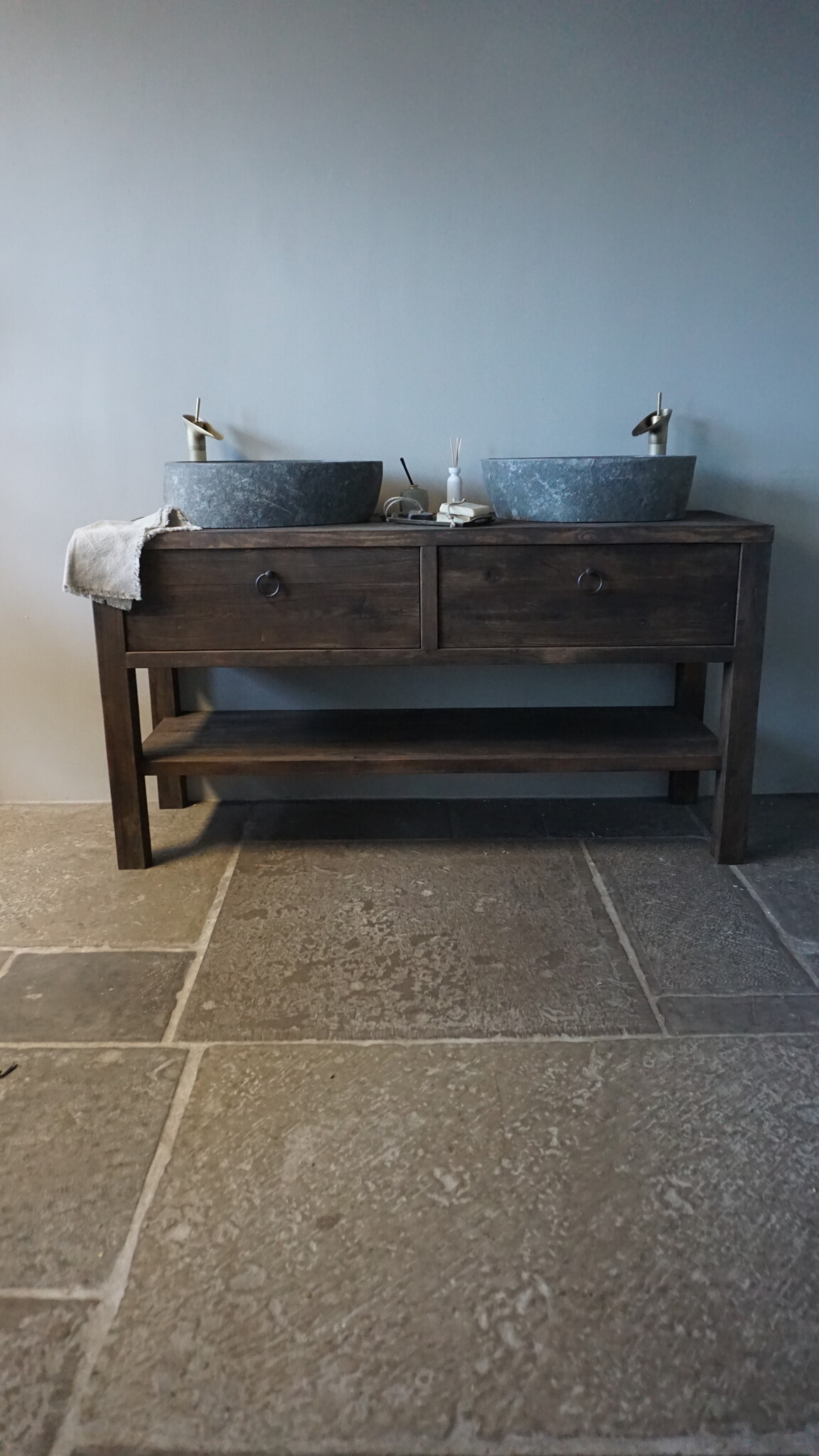 Rene Houtman Badmeubel Ramon | Grenen Wagonplanken | Kies Maat