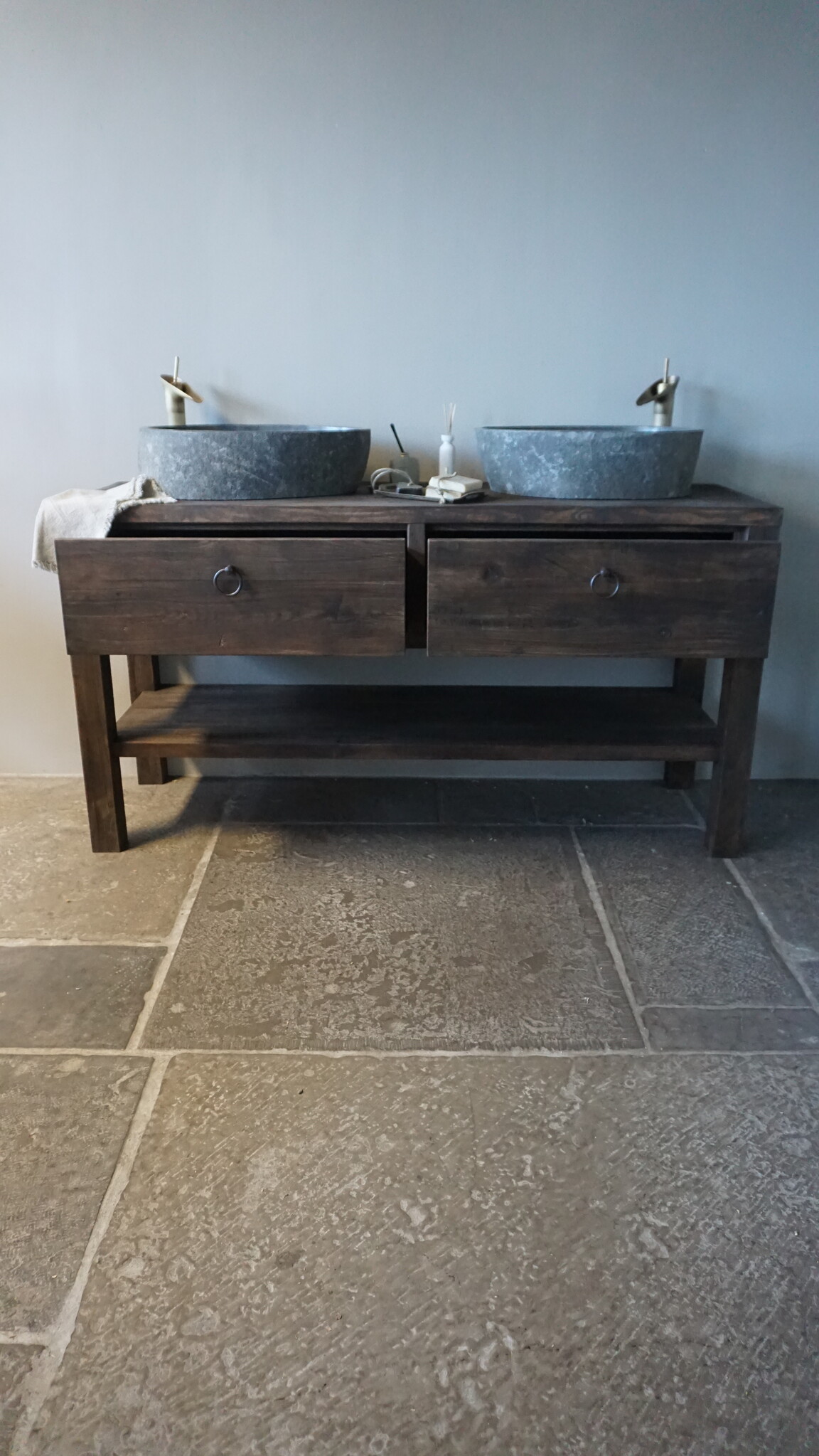 Rene Houtman Badmeubel Ramon | Grenen Wagonplanken | Kies Maat
