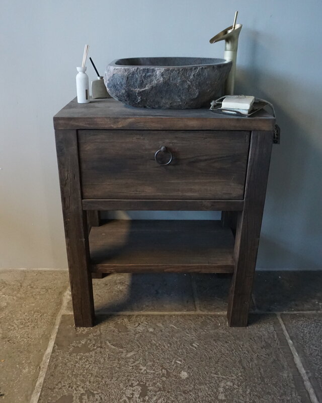 Rene Houtman Toiletmeubel Casper | Grenen Wagonplanken | Kies Maat