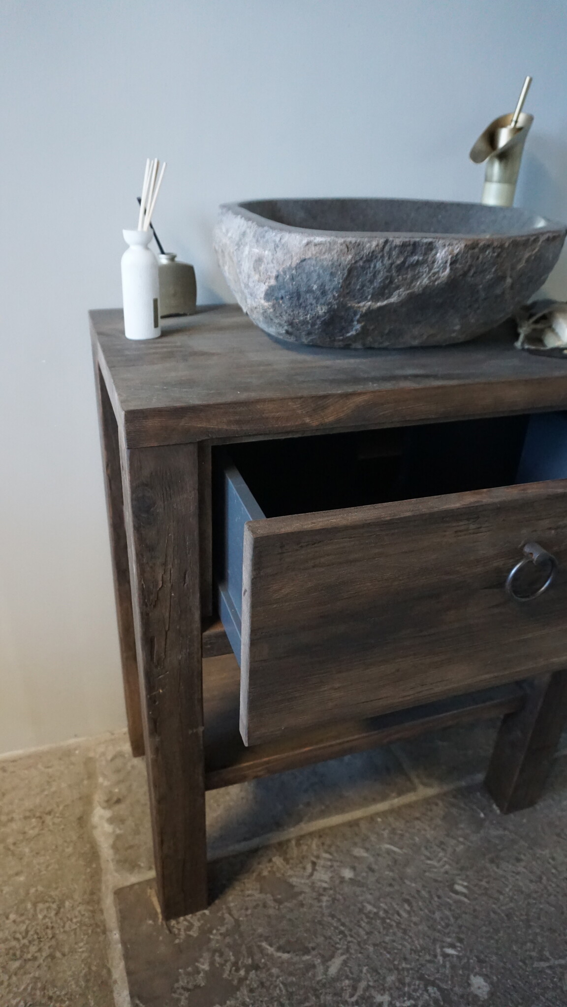Rene Houtman Toiletmeubel Casper | Grenen Wagonplanken | Kies Maat
