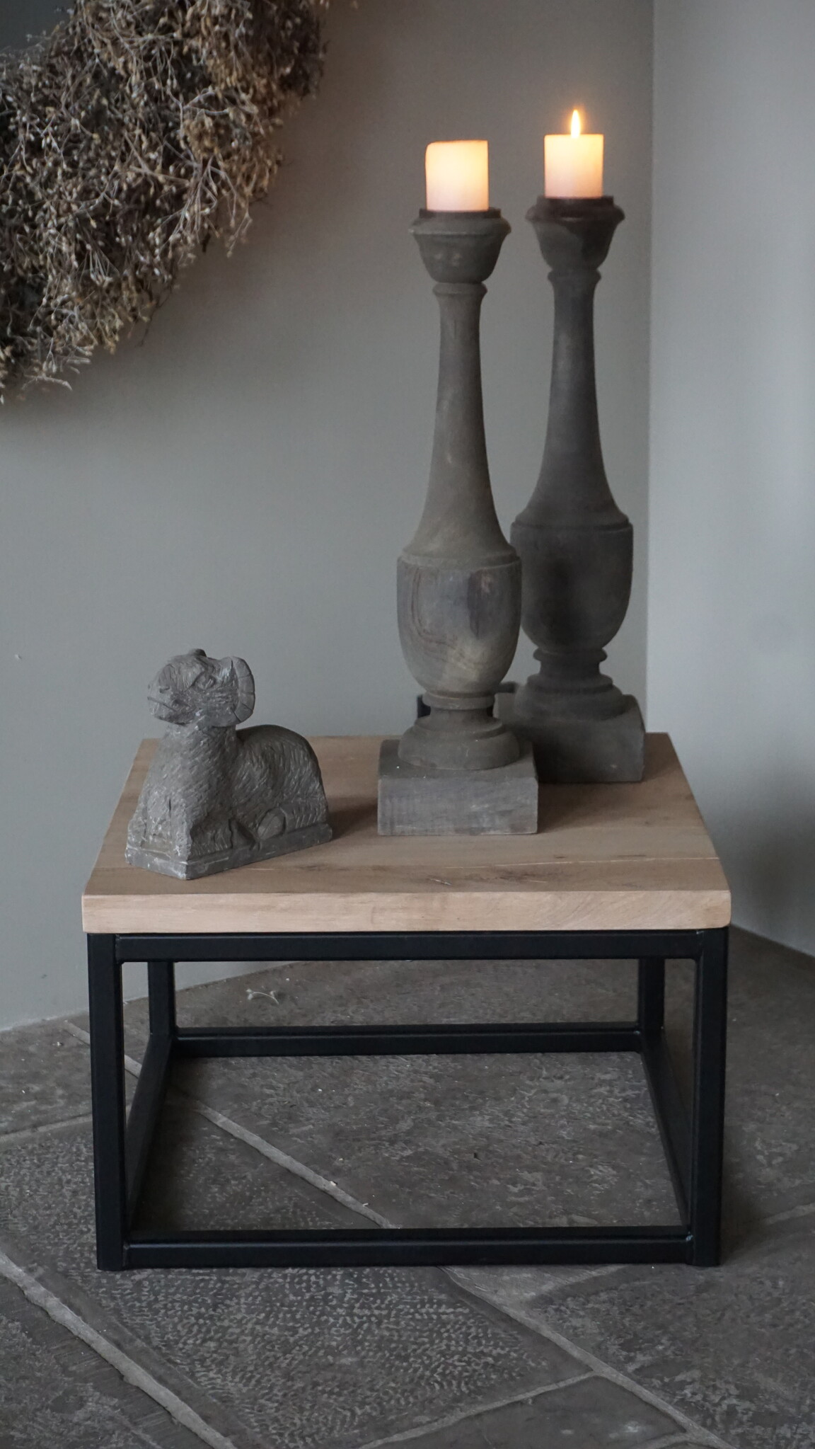 Rene Houtman Bijzettafel Yoram | Massief Eiken | H38 x B60 x D60 cm
