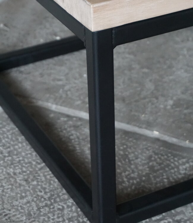 Rene Houtman Bijzettafel Yoram | Massief Eiken | H38 x B60 x D60 cm