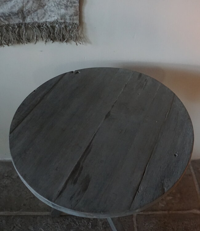 Rene Houtman Houten Wijntafel Wim | H71 x D50 cm