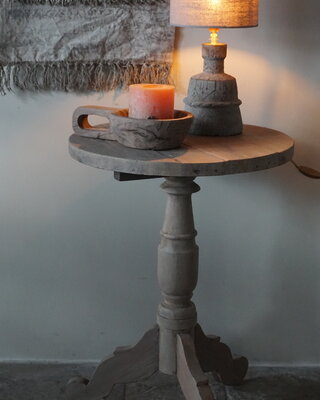 Rene Houtman Houten Wijntafel Willem | H71 x D50 cm