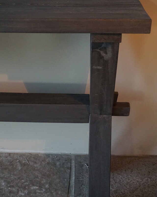 Rene Houtman Sidetable Cross Sita | Oud Hout | H80 x B200 cm