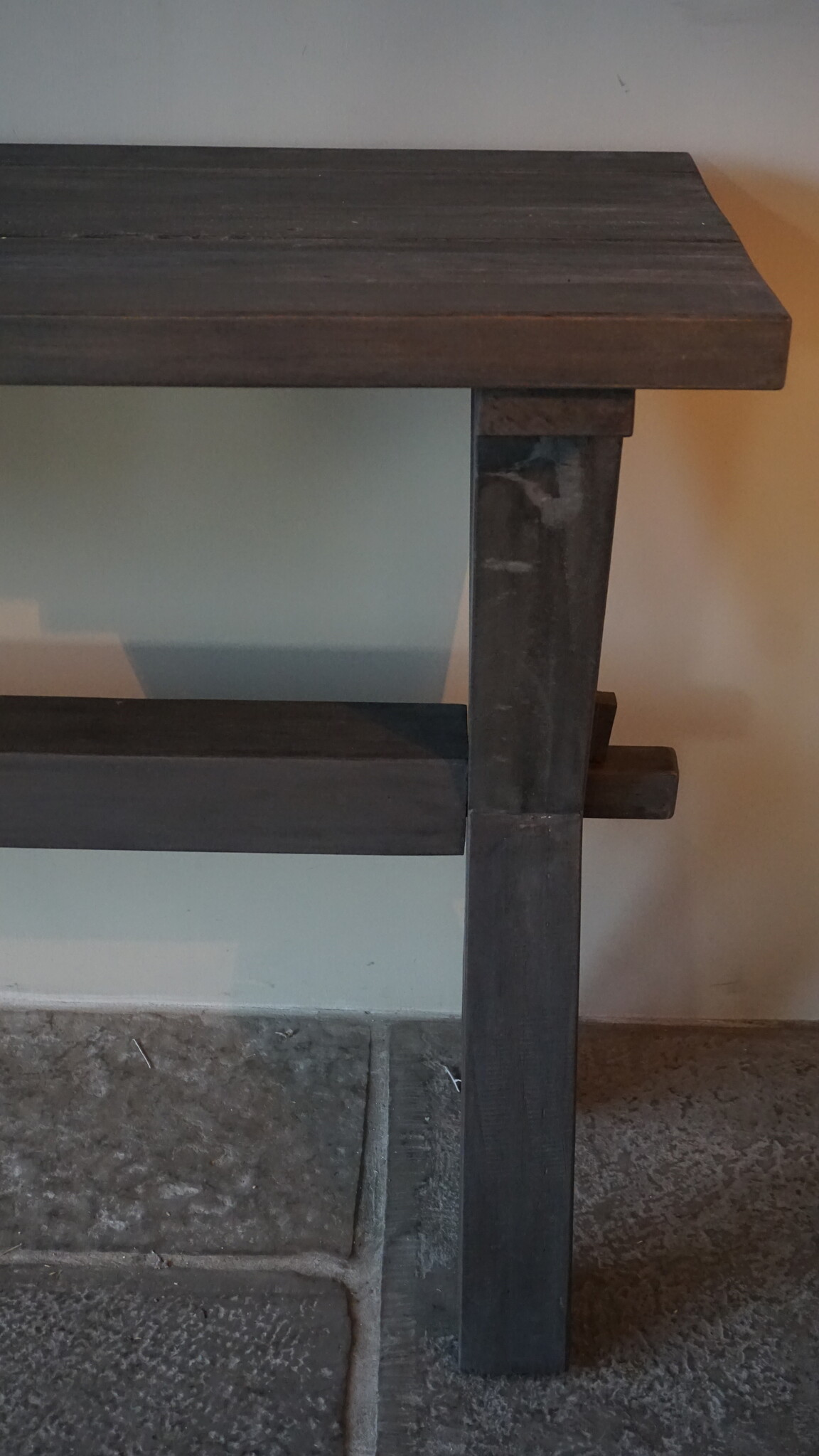 Rene Houtman Sidetable Cross Sita | Oud Hout | H80 x B200 cm