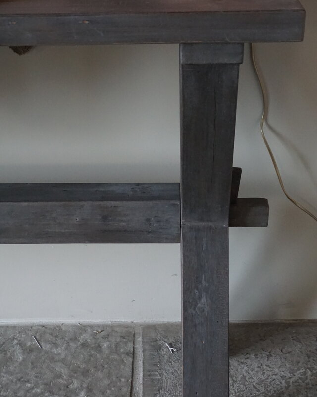 Rene Houtman Sidetable Cross Sanna | Oud Hout | H80 x B200 cm