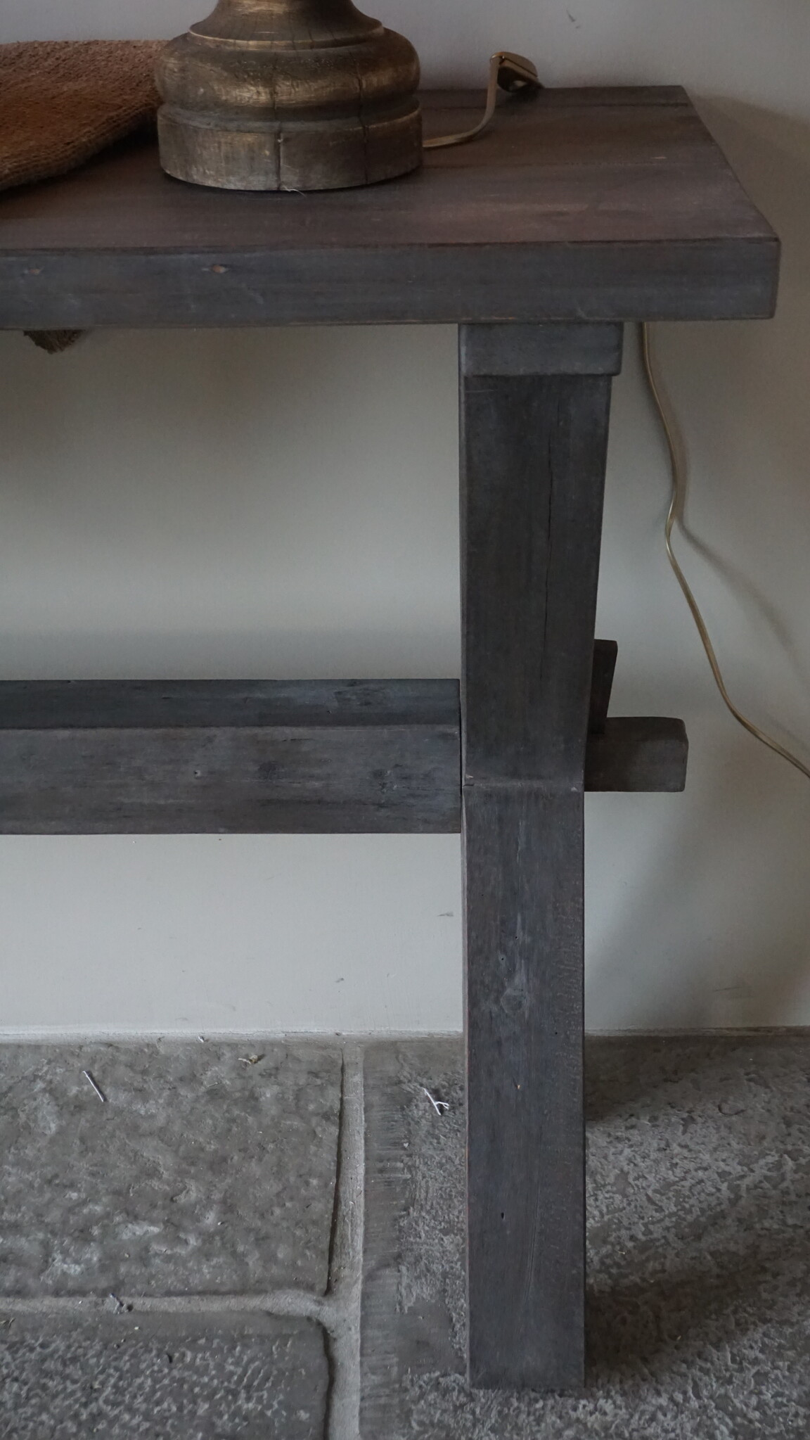 Rene Houtman Sidetable Cross Sanna | Oud Hout | H80 x B200 cm