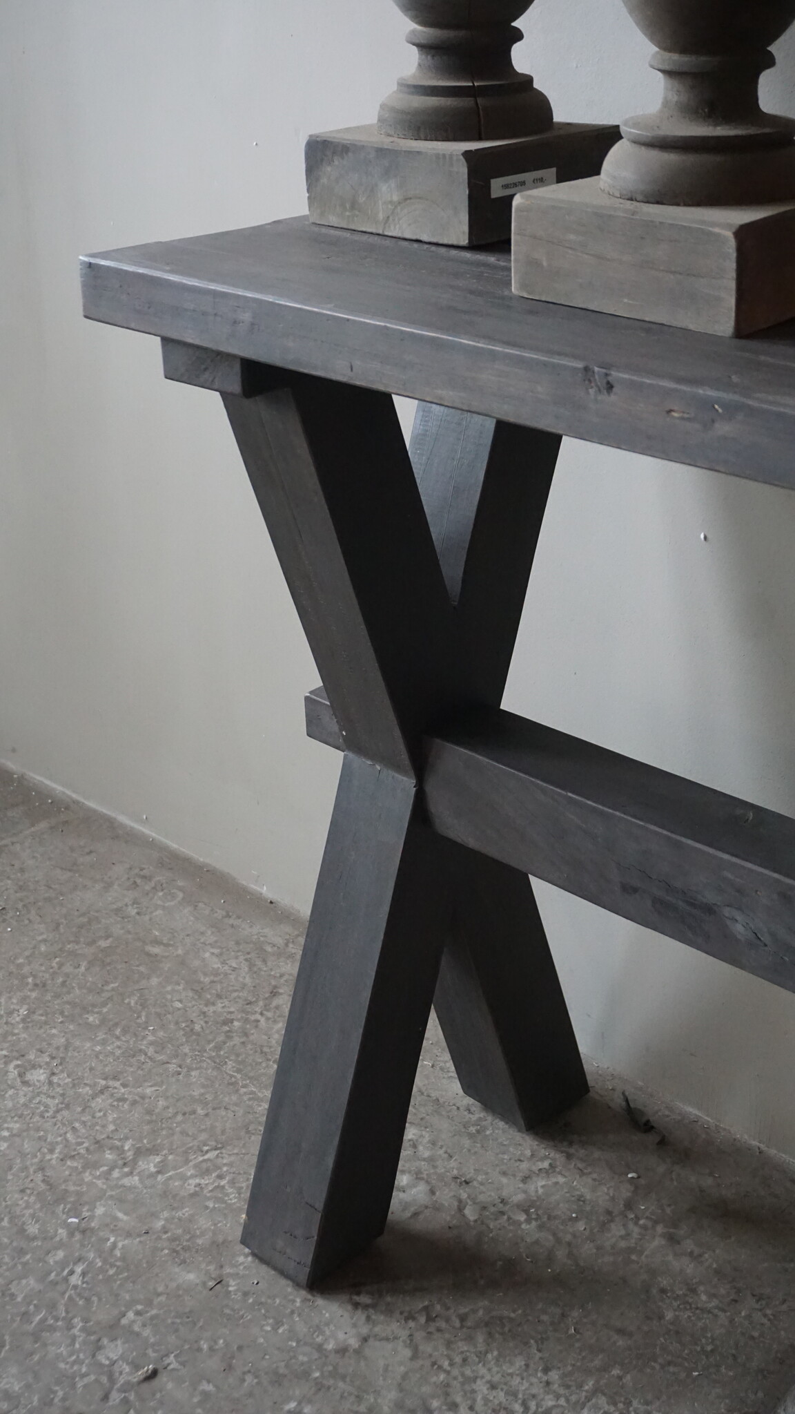 Rene Houtman Sidetable Cross Sanna | Oud Hout | H80 x B200 cm
