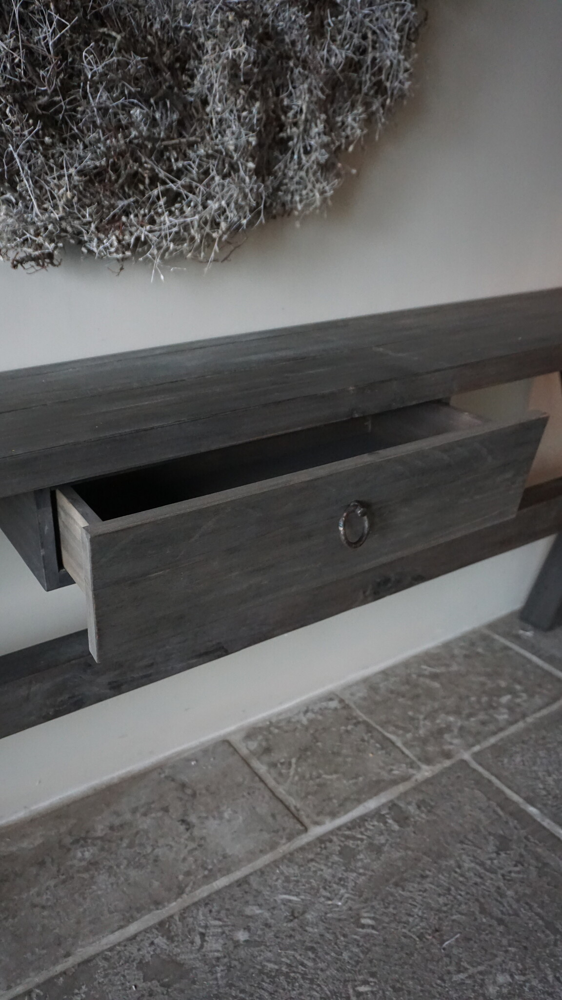 Rene Houtman Sidetable Cross Sanna | Oud Hout | H80 x B200 cm