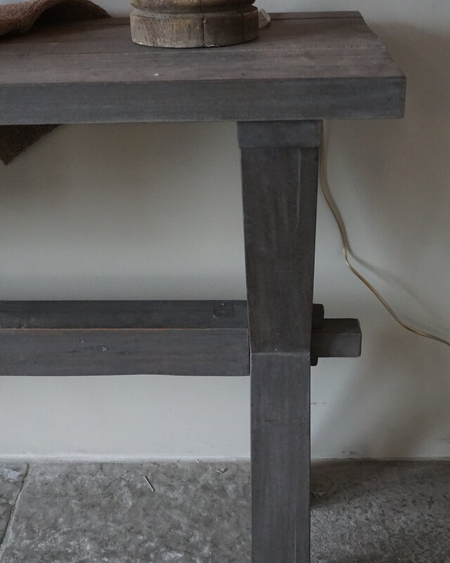 Rene Houtman Sidetable Cross Sonja | Oud Hout | H80 x B200 cm