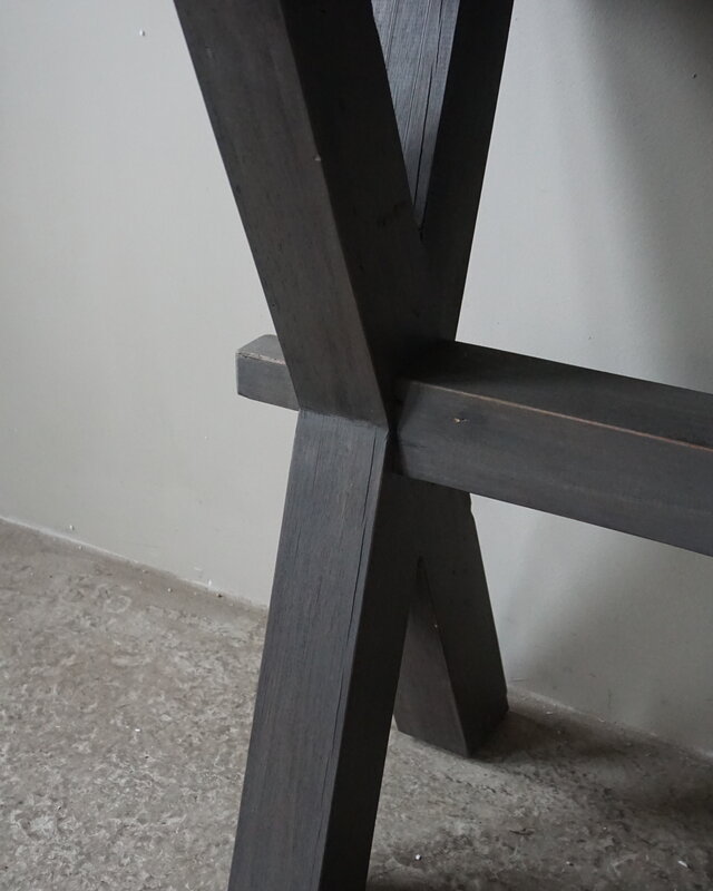 Rene Houtman Sidetable Cross Sonja | Oud Hout | H80 x B200 cm