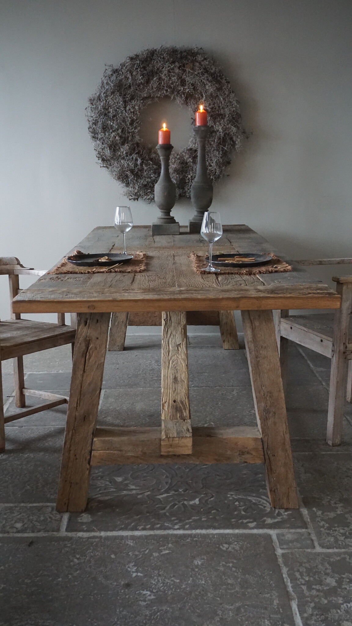 Rene Houtman Oud Eikenhouten Tafel | L270 x B99 x H79 cm