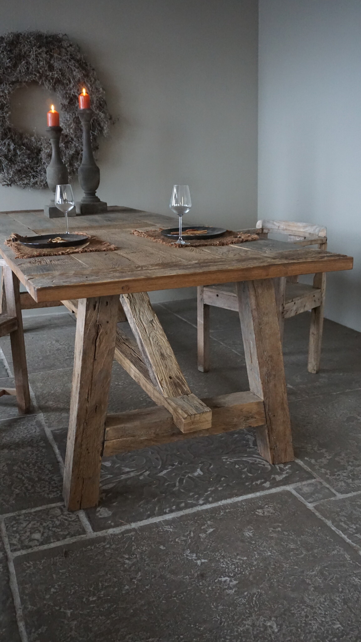 Rene Houtman Oud Eikenhouten Tafel | L270 x B99 x H79 cm