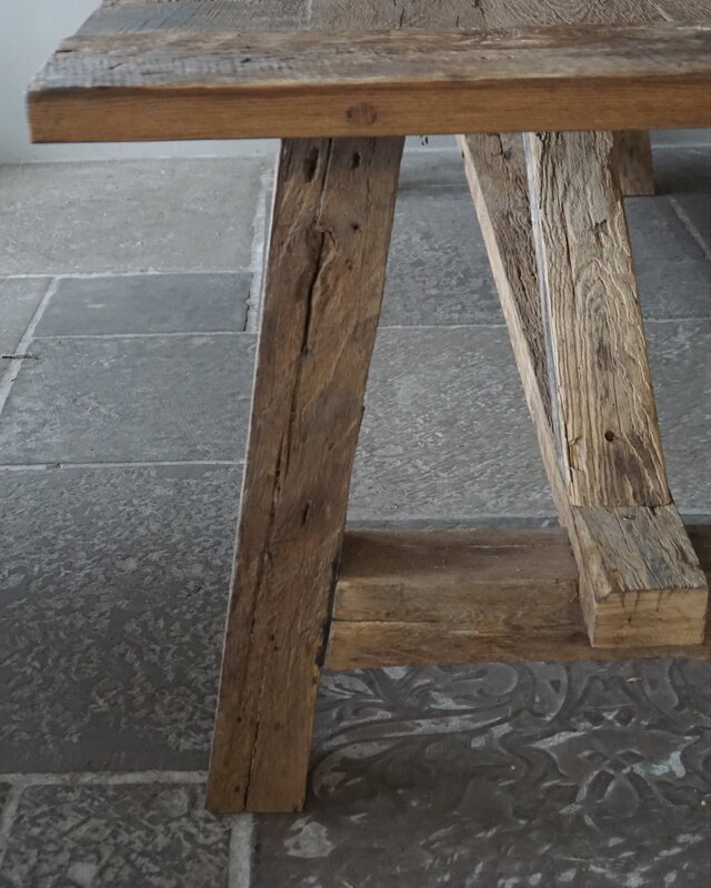 Rene Houtman Oud Eikenhouten Tafel | L270 x B99 x H79 cm
