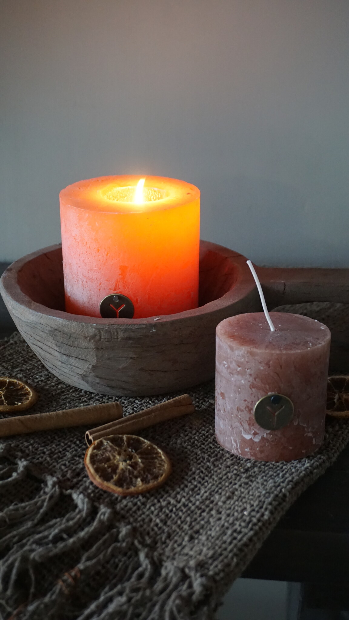 Brynxz Rustieke Kaars | Bric | H7 x D7 cm