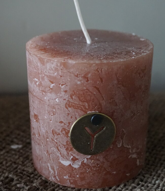 Brynxz Rustieke Kaars | Bric | H7 x D7 cm