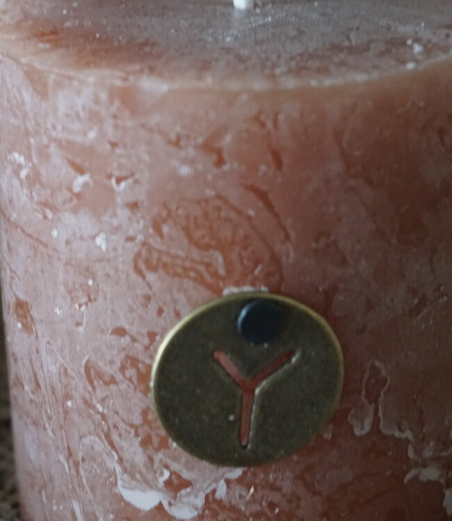 Brynxz Rustieke Kaars | Bric | H7 x D7 cm