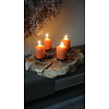 Kaarshouder Teak | 4 houders | H10 x B40 x D40 cm