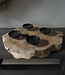 Rene Houtman Kaarshouder Teak | 4 houders | H10 x B40 x D40 cm