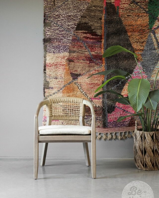 Be-Uniq Eetkamerstoel | Teakhout | H80 x B62 xD65 cm