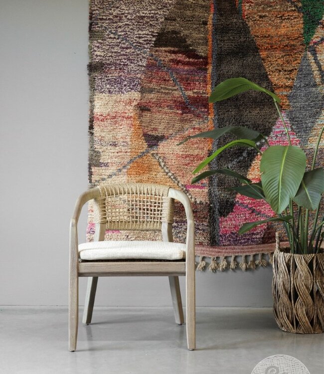 Be-Uniq Eetkamerstoel | Teakhout | H80 x B62 xD65 cm