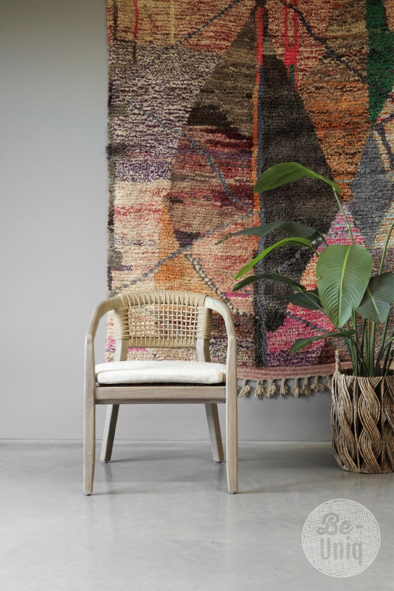Be-Uniq Eetkamerstoel | Teakhout | H80 x B62 xD65 cm