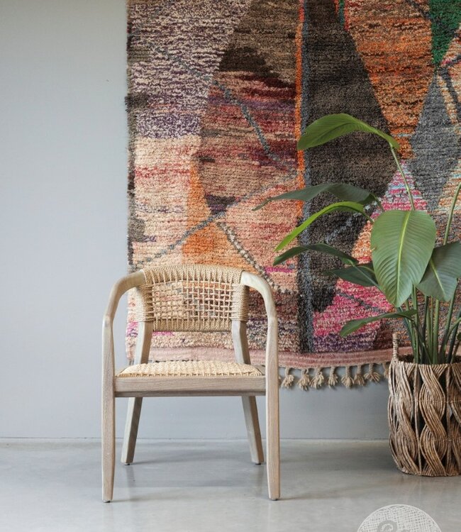 Be-Uniq Eetkamerstoel | Teakhout | H80 x B62 xD65 cm