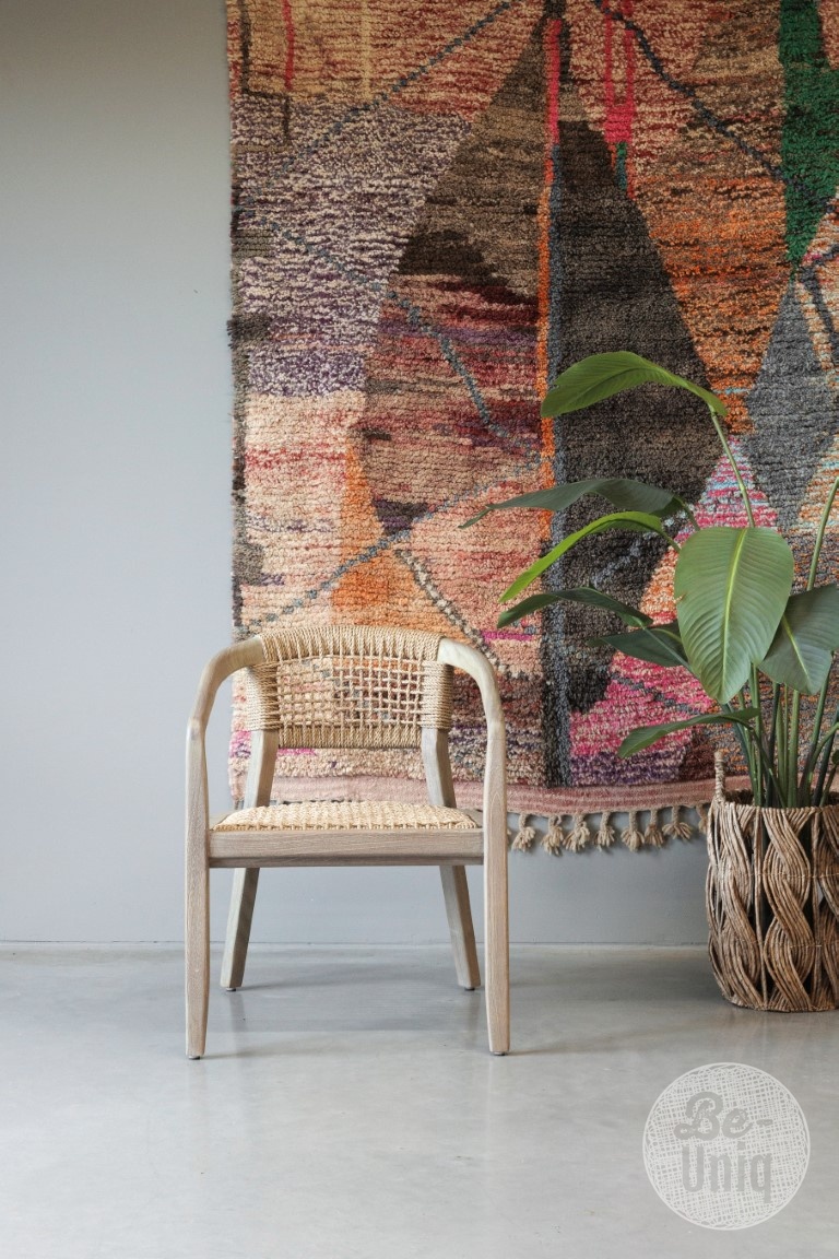 Be-Uniq Eetkamerstoel | Teakhout | H80 x B62 xD65 cm
