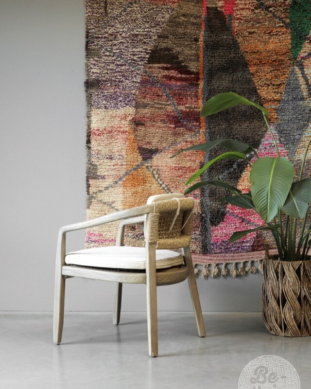 Be-Uniq Eetkamerstoel | Teakhout | H80 x B62 xD65 cm