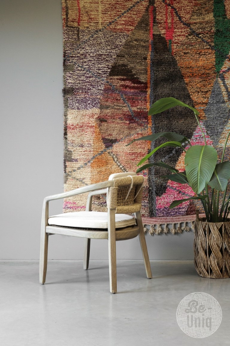 Be-Uniq Eetkamerstoel | Teakhout | H80 x B62 xD65 cm