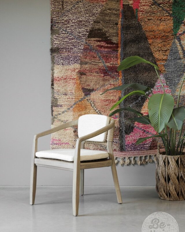 Be-Uniq Eetkamerstoel | Teakhout | H80 x B62 xD65 cm