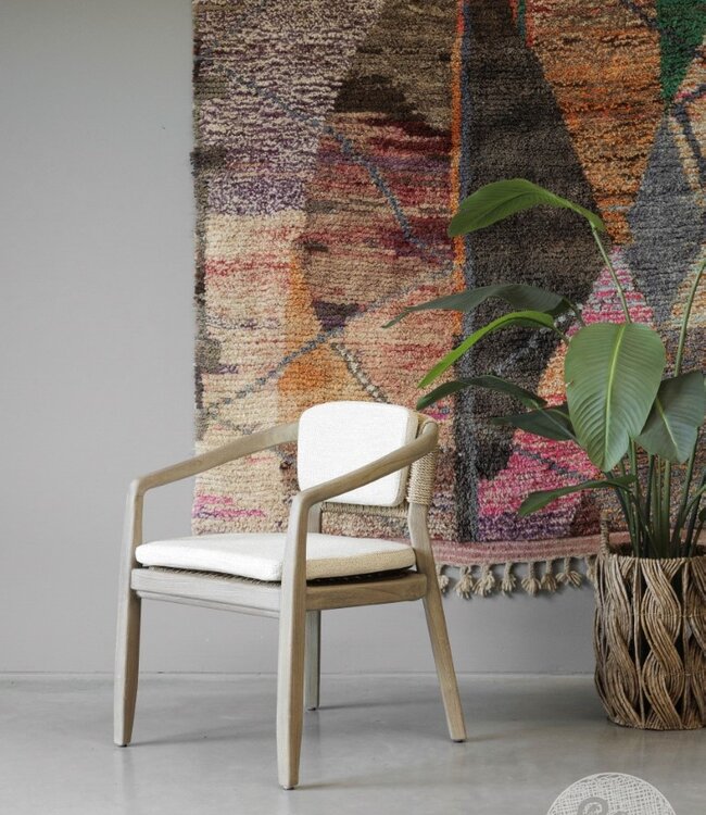 Be-Uniq Eetkamerstoel | Teakhout | H80 x B62 xD65 cm