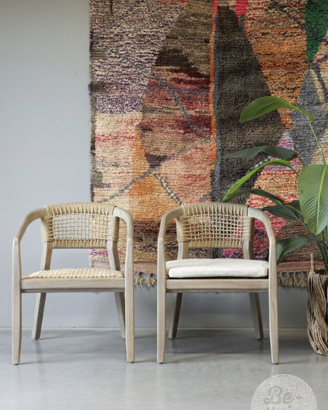 Be-Uniq Eetkamerstoel | Teakhout | H80 x B62 xD65 cm