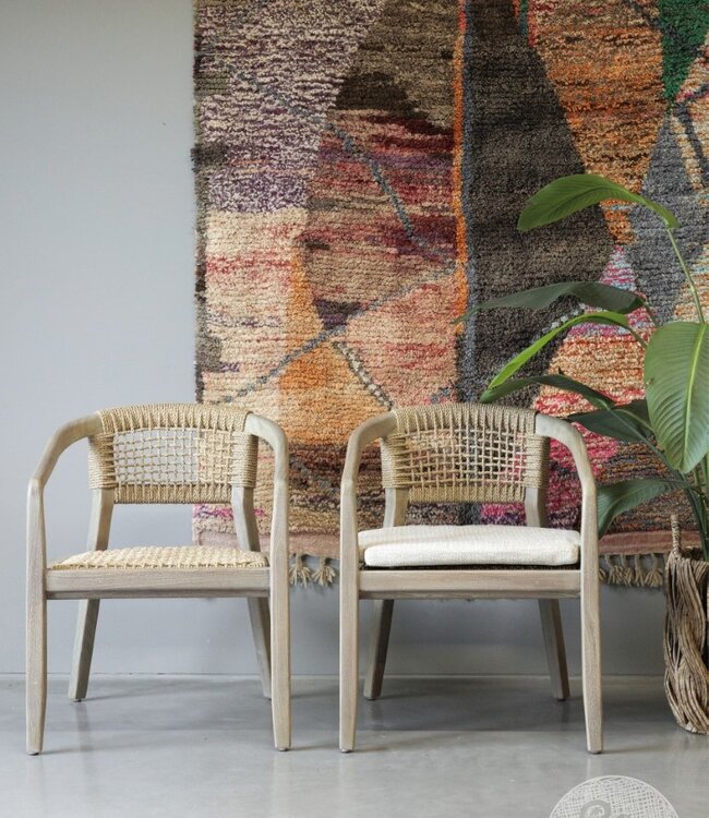 Be-Uniq Eetkamerstoel | Teakhout | H80 x B62 xD65 cm