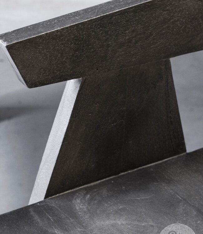 Be-Uniq Houten Armstoel Raf | Set Van 6 | Antiek Zwart