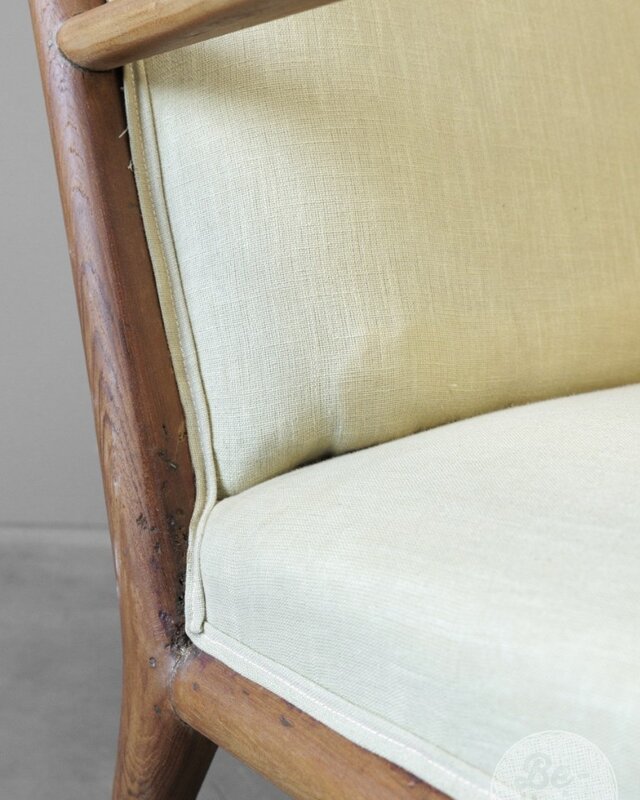 Be-Uniq Origineel Oude Retro Fauteuil | H77 x B65 x D71 cm