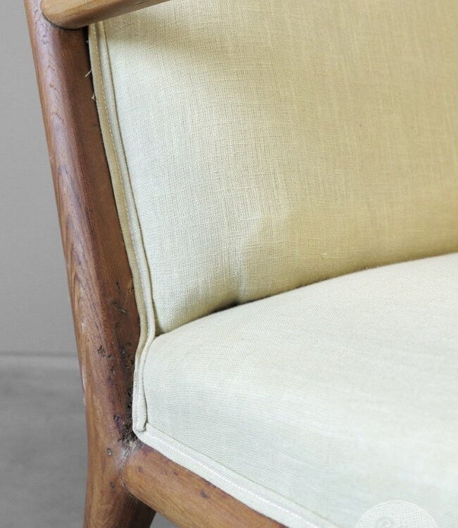 Be-Uniq Origineel Oude Retro Fauteuil | H77 x B65 x D71 cm