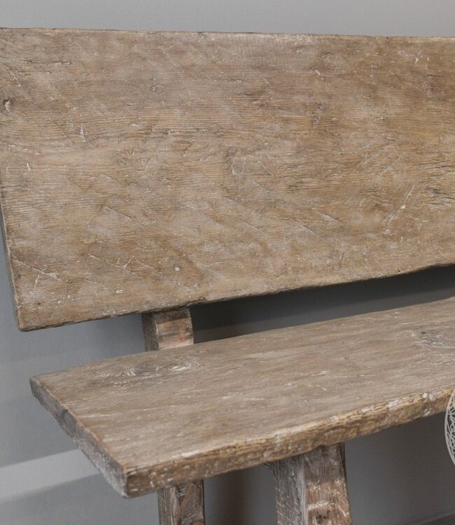 Be-Uniq Oude Bank | Met Rug | China | H92 x B140 x D41 cm