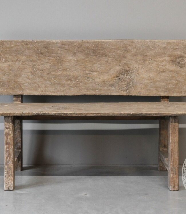 Be-Uniq Oude Bank | Met Rug | China | H92 x B140 x D41 cm