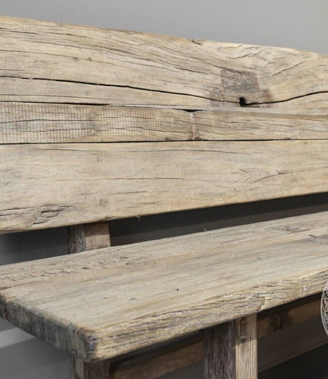 Be-Uniq Oude Bank | Met Rug | China | H92 x B200 x D47 cm