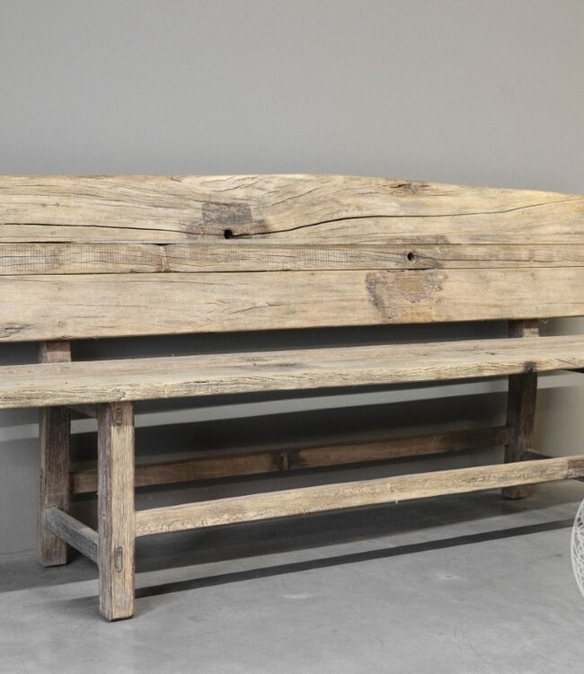 Be-Uniq Oude Bank | Met Rug | China | H92 x B200 x D47 cm