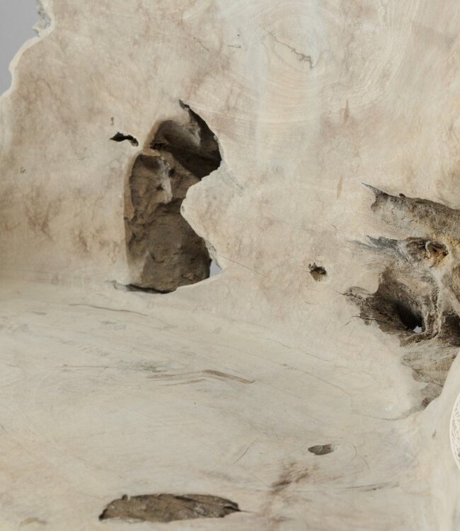 Be-Uniq Wortelhout Bankje | Indonesië | H88 x B87 x D49 cm