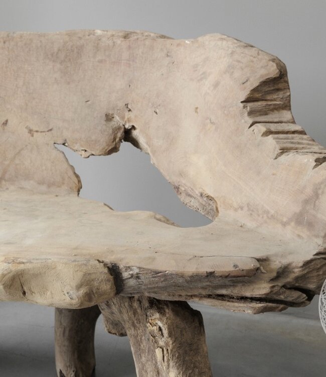 Be-Uniq Wortelhout Bankje | Indonesië | H74 x B133 x D50 cm