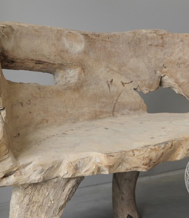 Be-Uniq Wortelhout Bankje | Indonesië | H74 x B133 x D50 cm