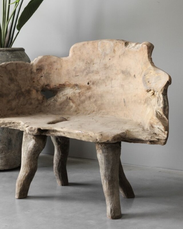 Be-Uniq Wortelhout Bankje | Indonesië | H90 x B111 x D45 cm