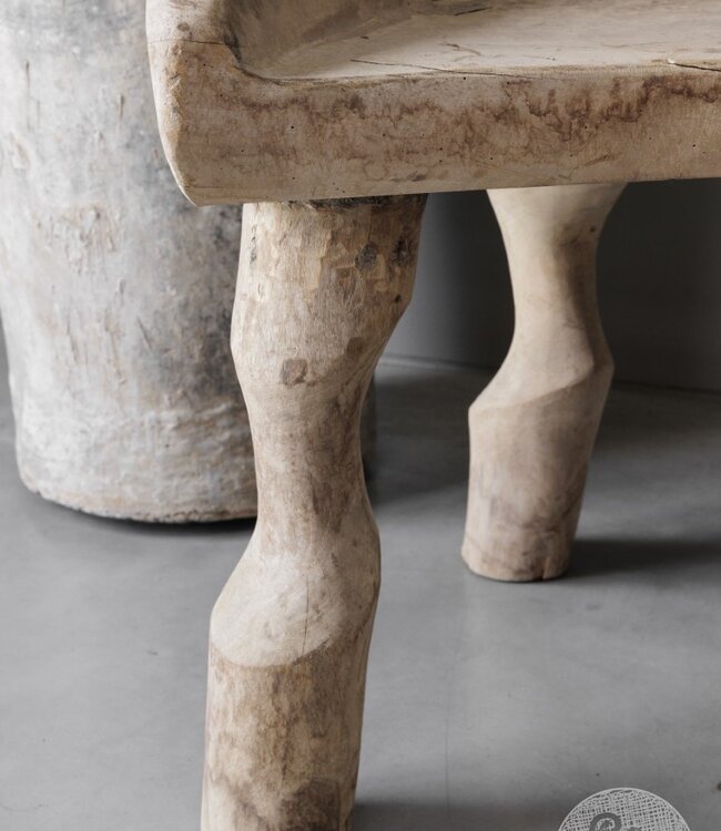 Be-Uniq Wortelhout Bankje | Indonesië | H90 x B83 x D52 cm