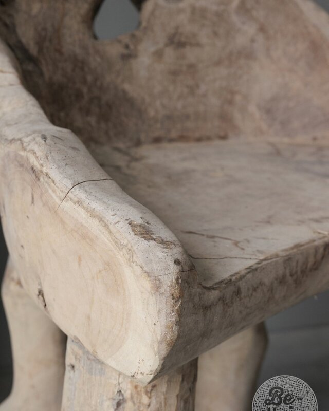 Be-Uniq Wortelhout Bankje | Indonesië | H90 x B83 x D52 cm
